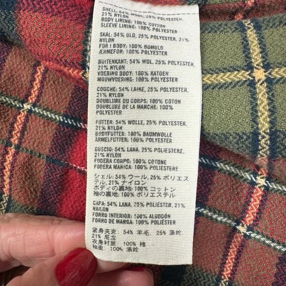 ABERCROMBIE & FITCH Brown Tweed Wool Cropped Fitted Blazer XS Dark Academia - Picture 11 of 12